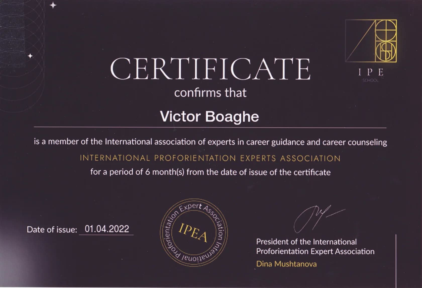 Certificate 2